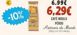 Naturalia Artisans du monde café moulu pérou offre