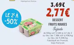 Naturalia Sojede dessert fruits rouges offre