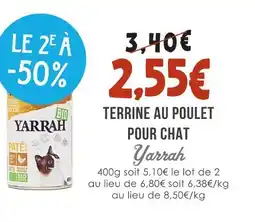 Naturalia Yararh terrine au poulet pour chat offre