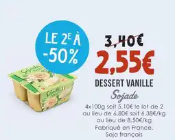 Naturalia Sojade dessert vanille offre