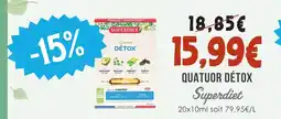 Naturalia Superdiet quatuor détox offre