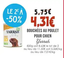 Naturalia Yarrah bouchées au poulet pour chien offre