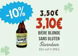 Naturalia Sturmbeer bière blonde sans gluten offre