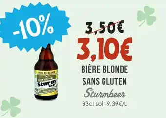 Naturalia Sturmbeer bière blonde sans gluten offre
