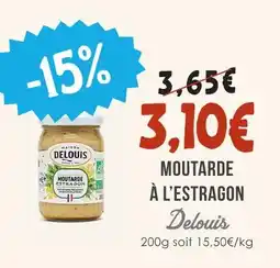 Naturalia Delouis moutarde à l'estragon offre
