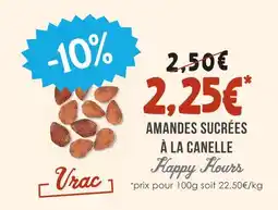 Naturalia Happy hours amandes sucrées à la cannelle offre