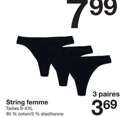 Zeeman String femme offre
