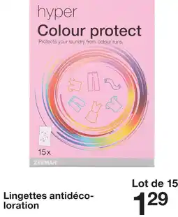 Zeeman Zeeman lingettes antidécoloration offre