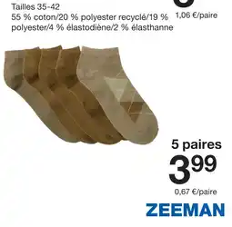 Zeeman Zeeman lot de chaussettes offre