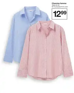 Zeeman Zerbam chemise femme offre