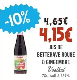 Naturalia Voelkel jus de betterave rouge & gingembre offre