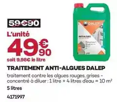 Gedimat Traitement anti-algues offre