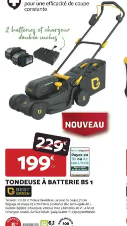 Bricomarché Tondeuse à batterie bs 1 offre