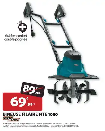 Bineuse filaire mte 1050 go on