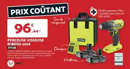 Bricomarché Perceuse visseuse r18dd2-220s ryobi offre
