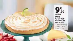 Super U Tarte au citron meringuée 6 parts offre