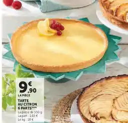 Super U Tarte au citron 6 parts offre