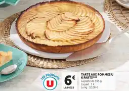 Super U Tarte aux pommes u 6 parts offre