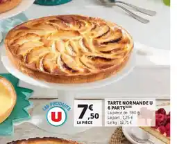 Super U Tarte normande u 6 parts offre