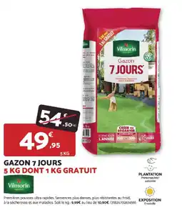 Bricomarché Gazon 7 jours vilmorin offre