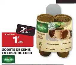 Bricomarché Godets de semis en fibre de coco vilmorin offre