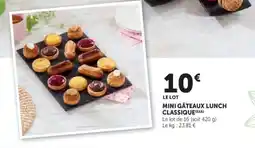 Super U Mini gâteaux lunch classique offre