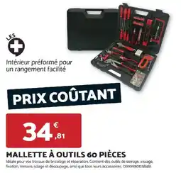 Bricomarché Mallette à outils 60 pièces offre