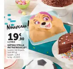 Super U Gâteau stella pat'patrouille offre