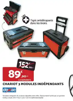 Bricomarché Chariot 3 modules indépendants offre