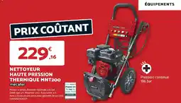 Bricomarché Nettoyeur haute pression thermique mnt200 mecafer offre