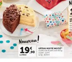 Super U Gâteau moitié moitié offre