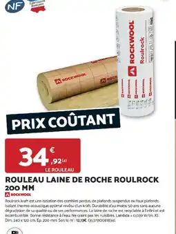 Bricomarché Rouleau laine de roche roulrock offre