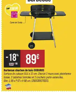 Bricorama Barbecue charbon de bois OURANOS offre
