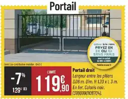 Bricorama Portail droit offre