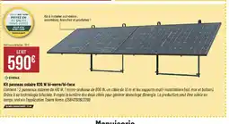 Bricorama SYRMA Kit panneau solaire 820 W bi-verre/bi-face offre