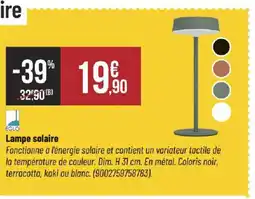 Bricorama Lampe solaire offre