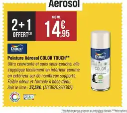 Bricorama DULUX Peinture Aérosol COLOR TOUCH offre