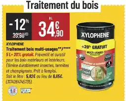 Bricorama XYLOPHENE Traitement bois multi-usages offre