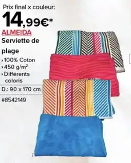 Costco Almeida serviette de plage offre