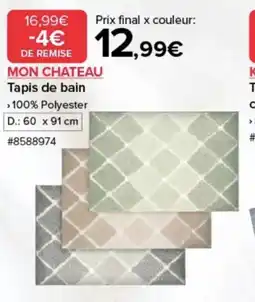 Costco Mon chateau tapis de bain offre