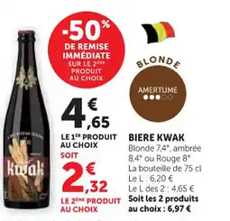 U Express KWAK Biere offre