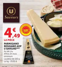 U Express Parmigiano reggiano aop u saveurs offre