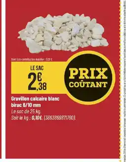 Bricorama Gravillon calcaire blanc birac 6/10 mm offre