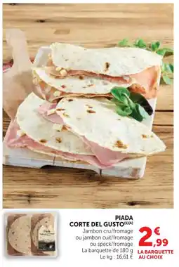 U Express Piada corte del gusto offre