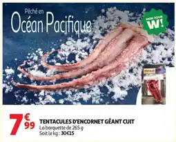 Auchan Supermarché Tentacules d'encornet géant cuit offre