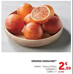 U Express Orange sanguine offre