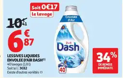 Auchan Supermarché DASH Lessives liquides envolee d'air offre