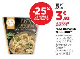 U Express Plat de pates youcook offre