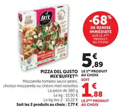 U Express Pizza del gusto mix'buffet offre