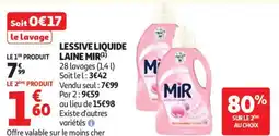 Auchan Supermarché MIR Lessive liquide laine offre